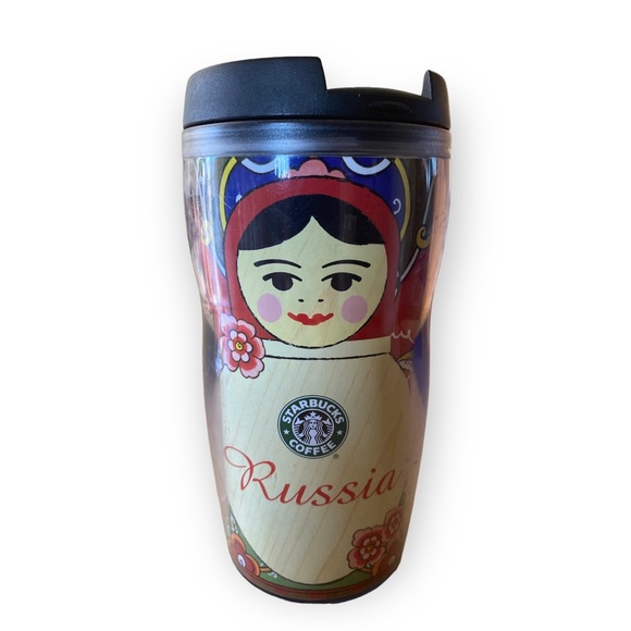 Starbucks Rare Russia Nesting Doll Plastic Coffee Tea Tumbler Russian Matryoshka - Picture 4 of 15